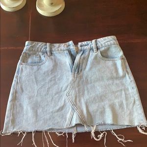Light wash denim PacSun skirt